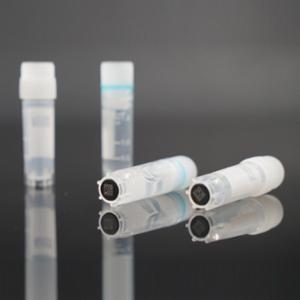 Wuxi Nest 1.2 mL Cryogenic Vial,Self-Standing, Internal Thread Sterile, 10*10/rack,  14 racks/cs, 1400 vials/cs 606102
