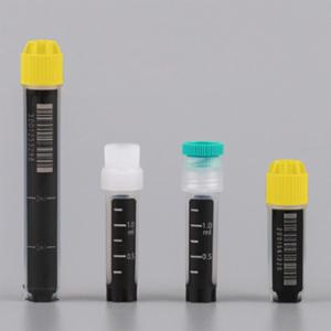 Wuxi Nest 3D Barcode 4.0 mL Cryogenic Vial, SBS Format, Compatible with Brooks System,  Self-Standing, External Thread, Caps Separated, Sterile, , 48 Vials/Pk, 48 Caps/Pk, 480/Cs 614047