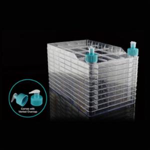 Wuxi Nest Nest Biofactor 10 Chamber with 2 Solid Overcaps, Total Culture Area: 6335 cm2, TC, Sterile, 1/pk, 6/cs (with 12 Sterile Vented Overcaps Included Separately) 771322