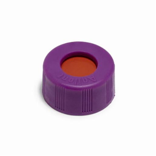 Agilent Purple screw caps PTFE/Silicone septa 5040-4681